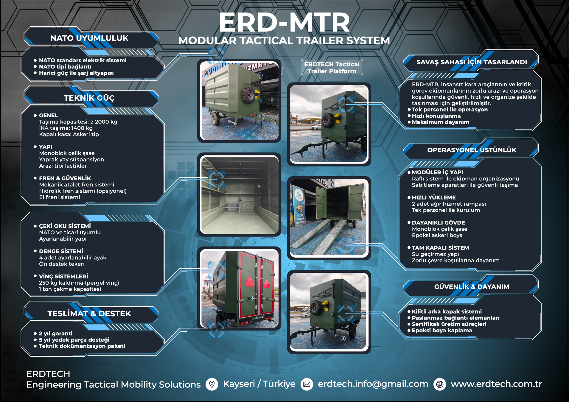 ERD-MTR Tactical Trailer