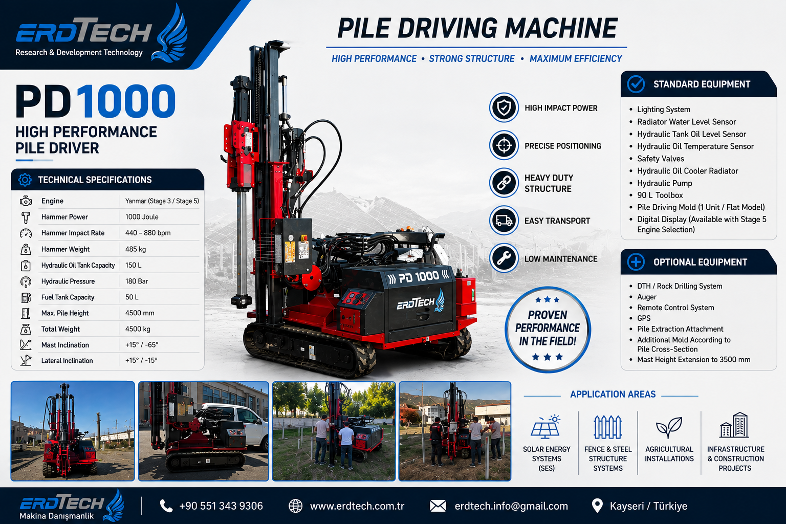 ERDTECH pile driving machine